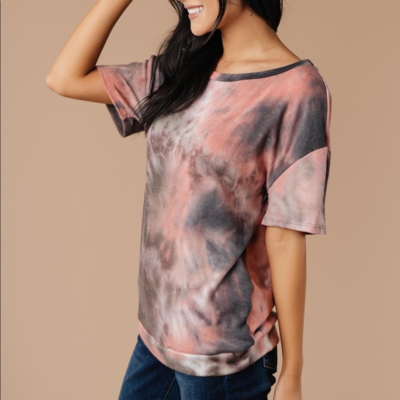 Forgotten Dreams Tie Dye Top in Mauve - Picture 9 of 15